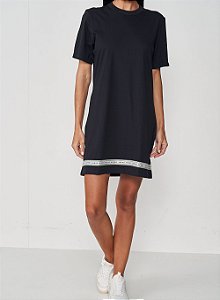 Vestido Comfort Detalhe de Listra Com Logo