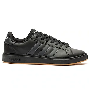 Tênis Adidas Grand Court Base 2.0 - Preto e Cinza