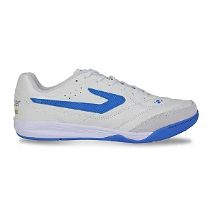 Chuteira Tênis Futsal Topper Maestro PRO V Unissex - Branco+Vermelho ou Branco+Azul
