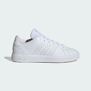 Tênis Adidas Advantage Base 2.0 - Branco e Rosa