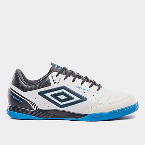 Chuteira Futsal Umbro Neo-Comfort Unissex - Branco+Azul
