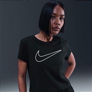 Camiseta Nike Sportswear Club Feminina - Preta