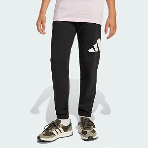Calça Adidas Moletinho Essentials Infantil Preta