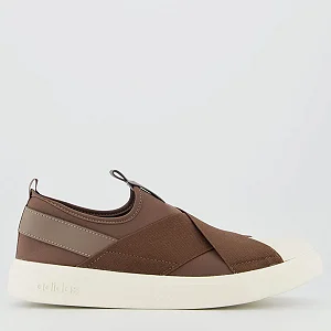 Tênis Adidas Slip On Streettalk Feminino - Marrom+Branco