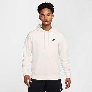 Blusão Nike Club Hoodie Masculino - Off white