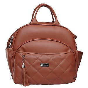 Mochila 2 em 1 705 -  Matelassê Caramelo