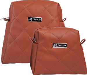 Kit Nécessaires P/M - Matelassê Caramelo