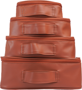 Kit Organizador de Mala - Matelassê Caramelo