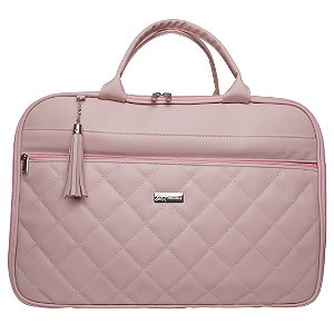 Mala Maternidade Dupla 240 - Matelassê Rosa