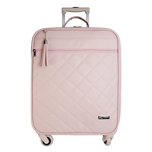 Mala Maternidade de Rodinhas 700 - Matelassê Rosa