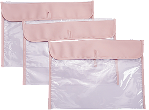 Kit 3 Saquinhos Maternidade 098 – Matelassê Rosa