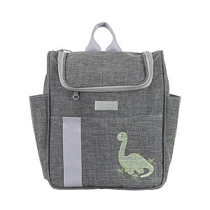 Mochila Média 105 - Linho Cinza Dino