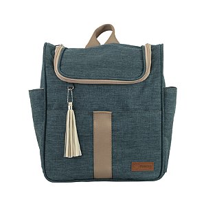 Mochila Média 105 - Linho Verde Floresta