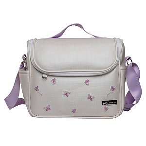 Bolsa Pequena 202 - Borboleta Branco Lilás