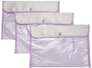 Kit 3 Saquinhos Maternidade 098 – Borboleta Branco Lilás