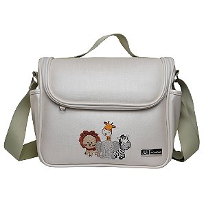 Bolsa Pequena 202 -Safari Branco Verde