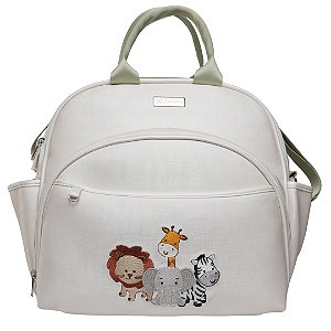 Mochila 2 em 1 705 -Safari Branco Verde