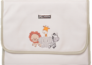 Trocador Portátil 250 -Safari Branco Verde