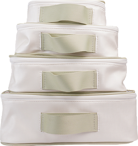 Kit Organizador de Mala -Safari Branco Verde