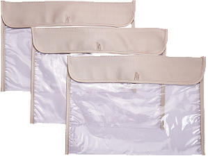 Kit 3 Saquinhos Maternidade 098 –Safari Bege
