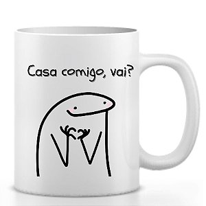 Caneca Flork Casa comigo, vai?