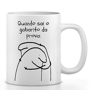 Caneca Flork Quando Sai o Gabarito da Prova