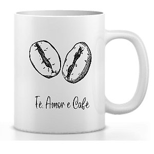 Caneca Fé, Amor e Café