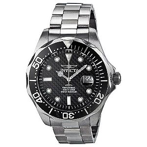 INVICTA Pro Diver Black Dial Inoxidless Steel