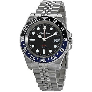 MATHEY-TISSOT Mathy Vintage GMT Black Dial Batman Bezel