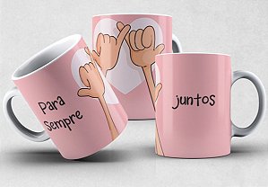 Caneca dias dos Namorado 011-7 Para sempre juntos!