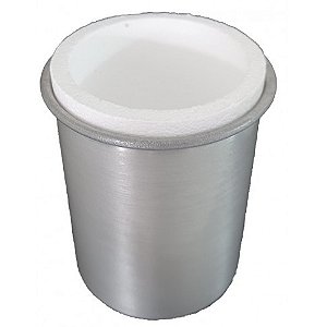 Porta lata térmico em alumínio com isopor 350ml