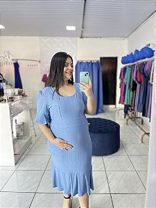 Vestido Midi Plus Size Moda Evangélica Malha lese