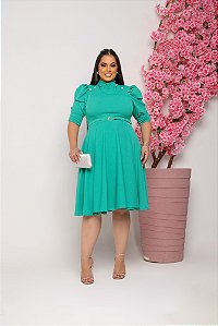 Vestido Midi Godê Patricia Moda Evangelica Feminina