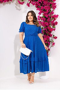 Vestido Cristal Max Mídi Moda Evangélica Com Faixa