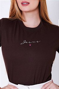 T-shirt Premium 100% algodão moda evangélica feminina