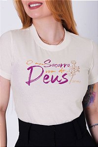 T-shirt Premium 100% algodão moda evangélica feminina