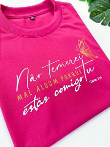 T-shirt Premium 100% algodão moda evangélica feminina