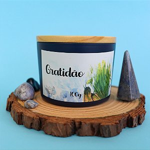 Vela Palo Santo e Vetiver - Gratidão - 100g