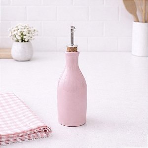 Porta Azeite em Cerâmica Liso Rosa