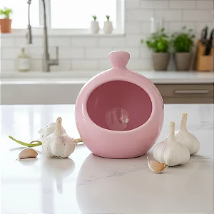 Saleiro Gourmet Cerâmica Rosa