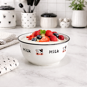 Bowl Grande Porcelana Coleção Vaquinha