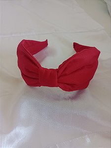 Tiara turbante vermelha