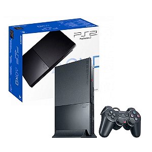 Console PlayStation 2 Preto - Sony Destravado (Tudo Original