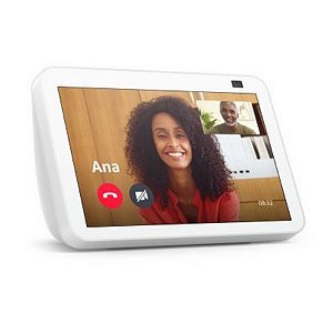 Echo Show 8 Branca (2ª Geração, versão 2021): Smart Display HD de 8" com Alexa e câmera de 13MP - Amazon