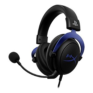 Headset Gamer HyperX Cloud Blue PS4, Cancelamento de Ruído, Preto/Azul