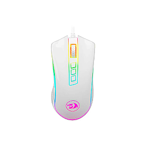 Mouse Gamer Redragon Cobra, Chroma RGB, 10000DPI, 7 Botões, Lunar White
