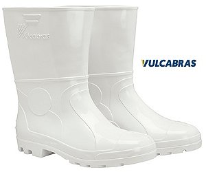 Bota PVC Branca Cano 26cm Com Forro sem Bico BPCC12 - CA36939 Vulcabras (CA 36939)