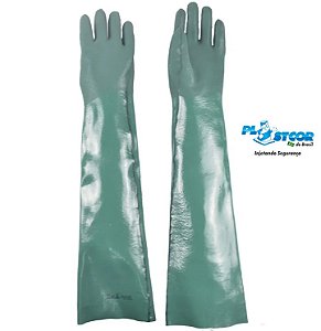 Luva PVC 70cm CA34570 Plastcor Verde Palma Áspera 70cm (CA 34570)