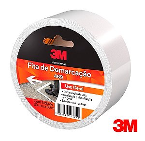 Fita 3M Para Demarcação de Solo 469 50mm x 30m HB004210330 Branco