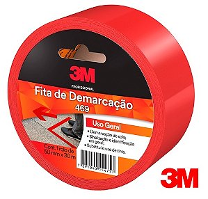 Fita 3M Para Demarcação de Solo 469 50mm x 30m Vermelho